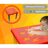 ABC Plastic Table & Chair Set – Durable Kids Furniture for Learning & Play (Red & Blue)