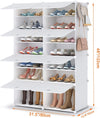 2-Tier Shoe Storage Rack Organizer – Sturdy Portable Shelf for Shoes & Clothes