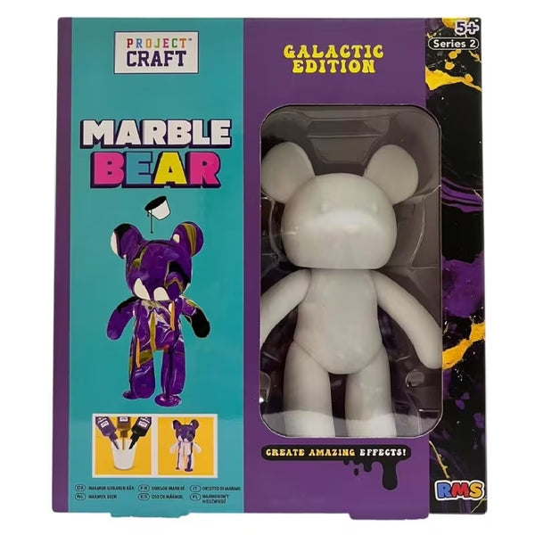Galactic Edition Marble Bear DIY Pouring Kit – Creative Design & Paint Your Own Bear Art & Craft Set for Kids, Ages 5+