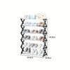 Narrow Shoe Rack – Slim 5-Tier Entryway Organizer for Small Spaces