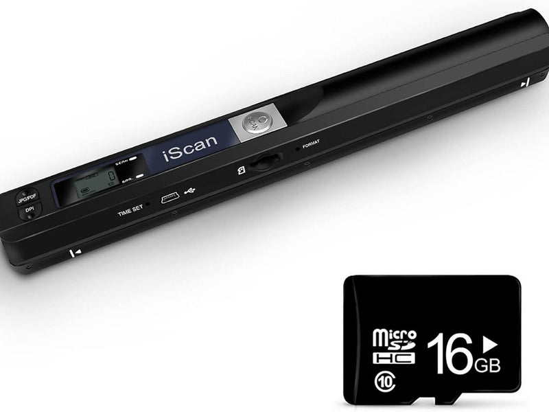 Portable Document Scanner 900DPI USB with 16GB SD Card – JPG/PDF