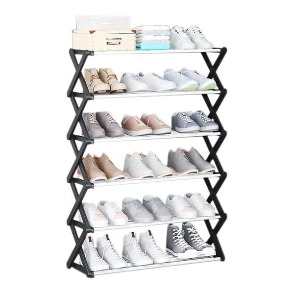Narrow Shoe Rack – Slim 5-Tier Entryway Organizer for Small Spaces