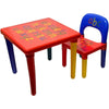 ABC Plastic Table & Chair Set – Durable Kids Furniture for Learning & Play (Red & Blue)