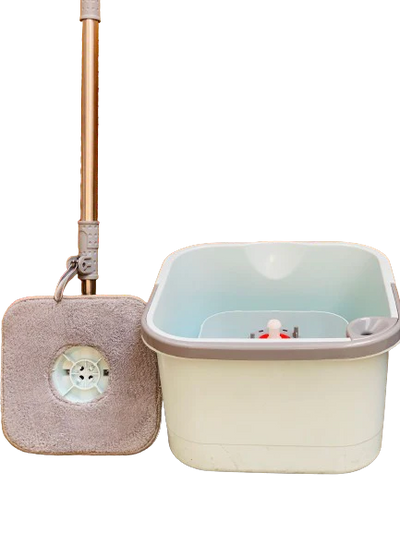 Dual Tank Clean Water Square Spinning Mop Bucket Set 30 x 29.2 x 28 cm