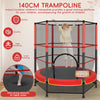 140cm Secure Kids Trampoline with Safety Enclosure