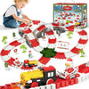 Christmas Construction Car Track for Kids Toys, 233 PCS Flexible Race Track with Train Electric