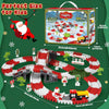 Christmas Construction Car Track for Kids Toys, 233 PCS Flexible Race Track with Train Electric