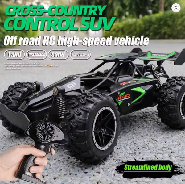 High-Speed 15KM/H Remote Control Racing Car - 2.4G 1:18 Scale with Anti-Collision Drift Modes USB Rechargeable for Boy Girl