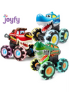 Light-Up Monster Truck Toys (3-Pack) Push-&-Go Cars with Glowing Wheels for Kids Birthday Chirstmas Gift